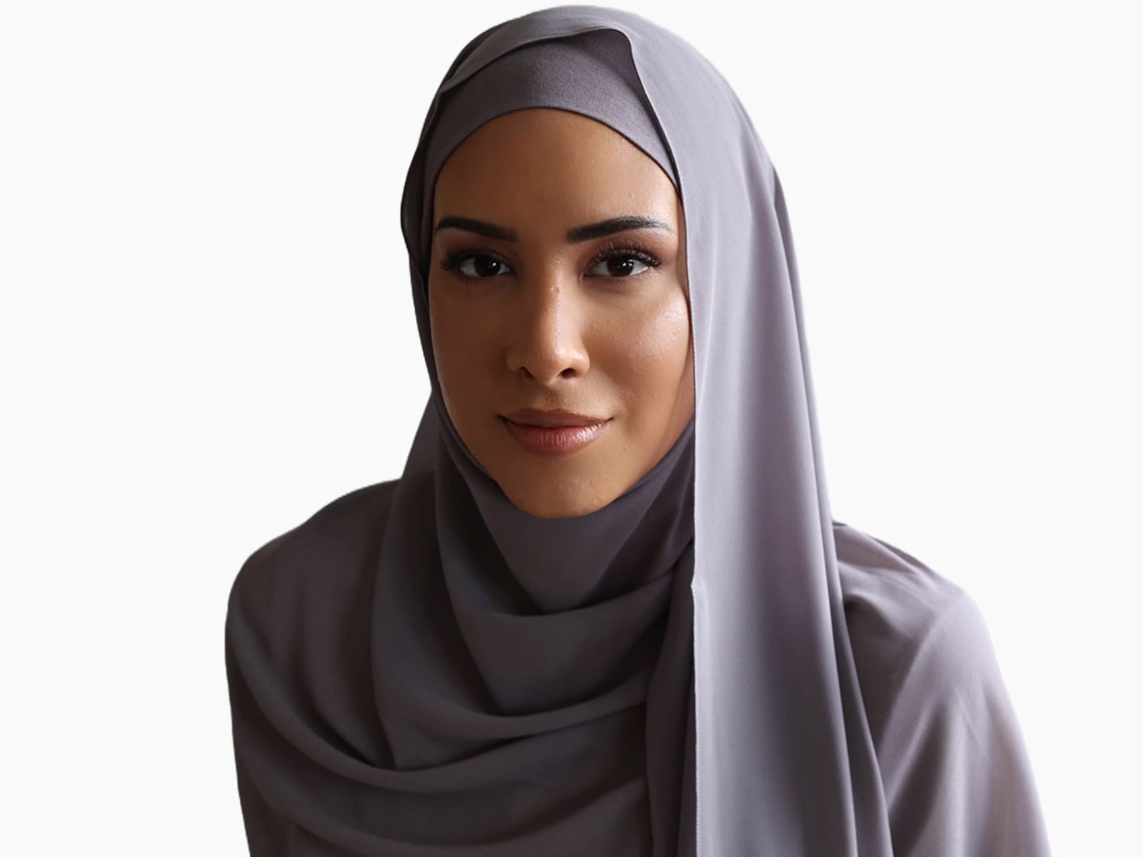 Premium Chiffon Hijab Set - Anthrazit