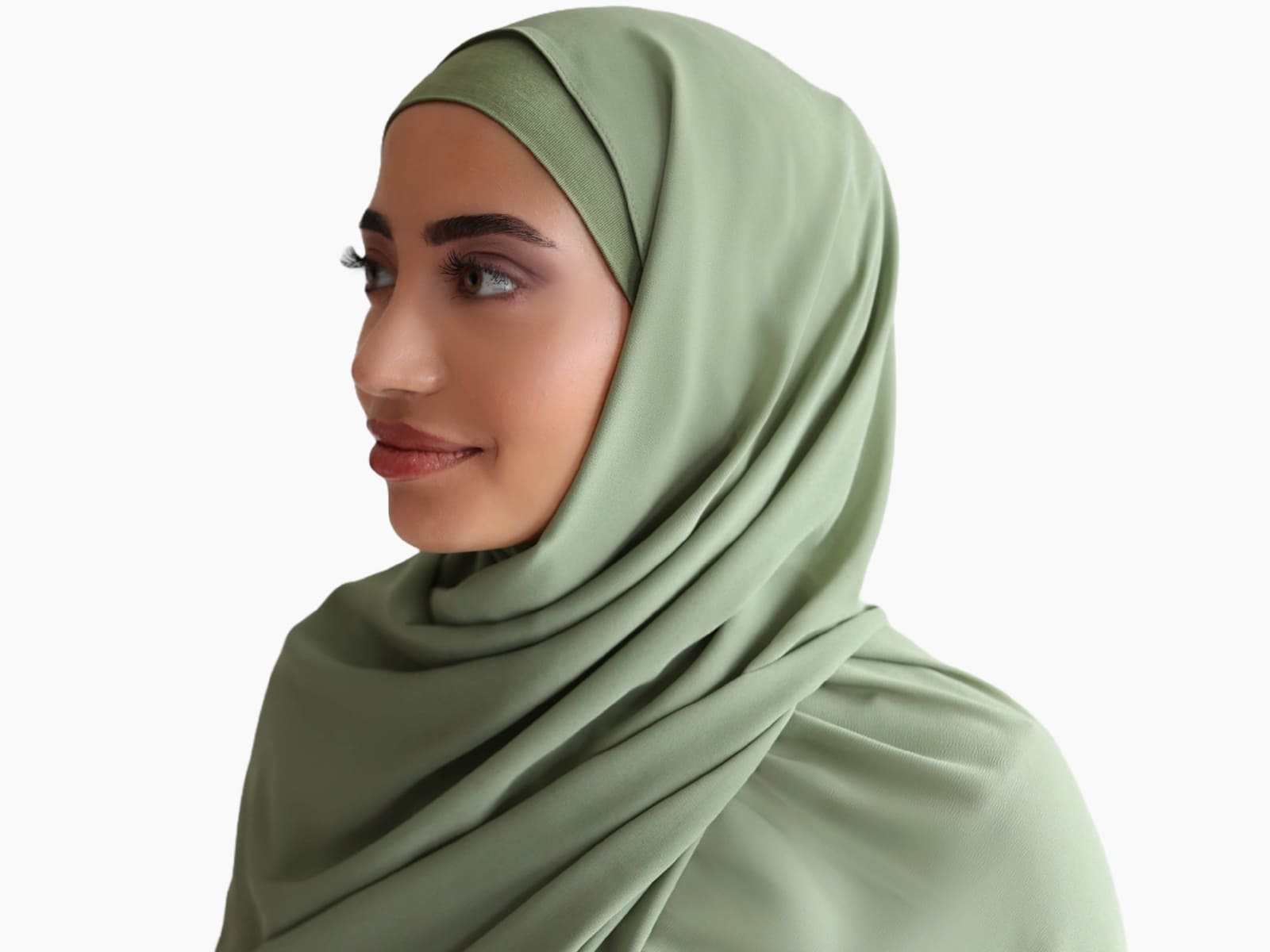Premium Chiffon Hijab Set - Forest